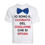 T-shirt cognato dello sposo