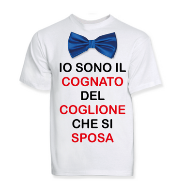 T-shirt cognato dello sposo