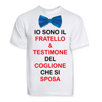 T-shirt fratello & testimone dello sposo