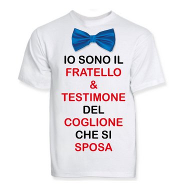 T-shirt fratello & testimone dello sposo